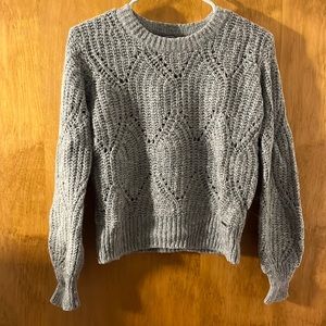 Grey Cropped Sweater